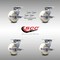 Service Caster 5 Inch Stainless Steel Nylon Caster Set with Roll Bearings and Brake/Swivel Lock SCC-SS30S520-NYR-TLB-BSL-4 - alternate 5